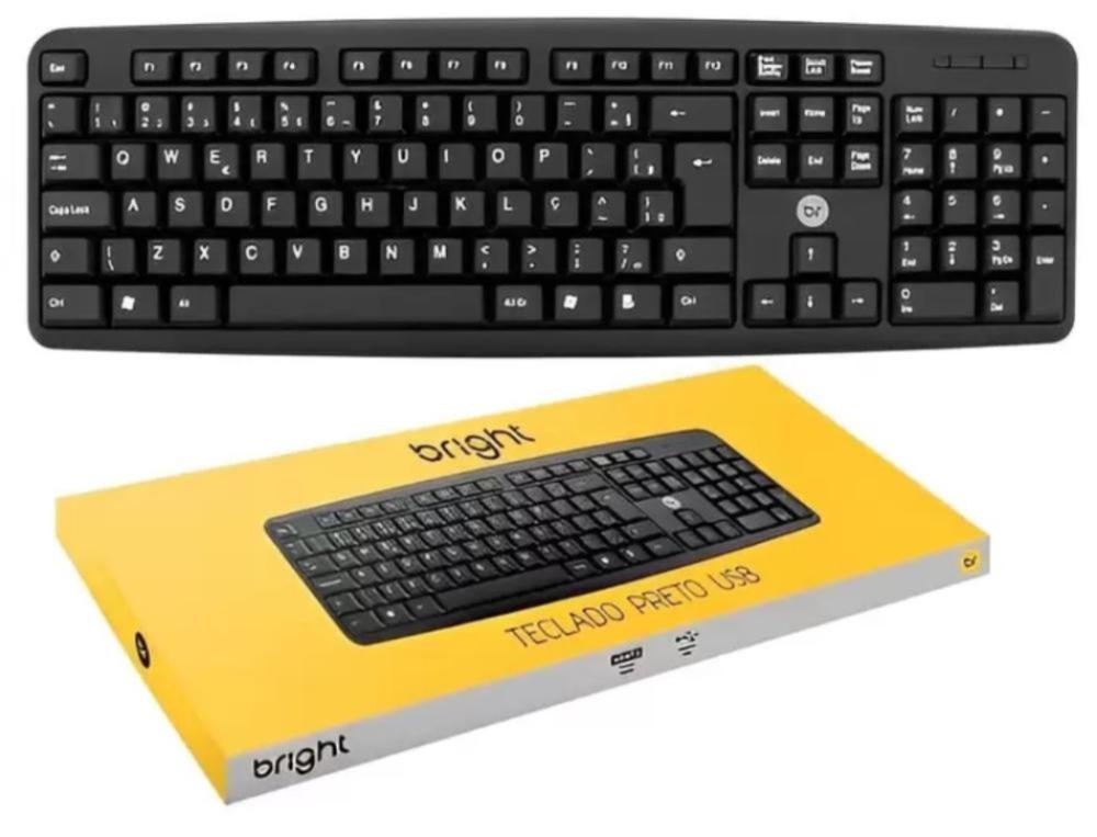 Teclado ABNT2 USB para computador e notebook
