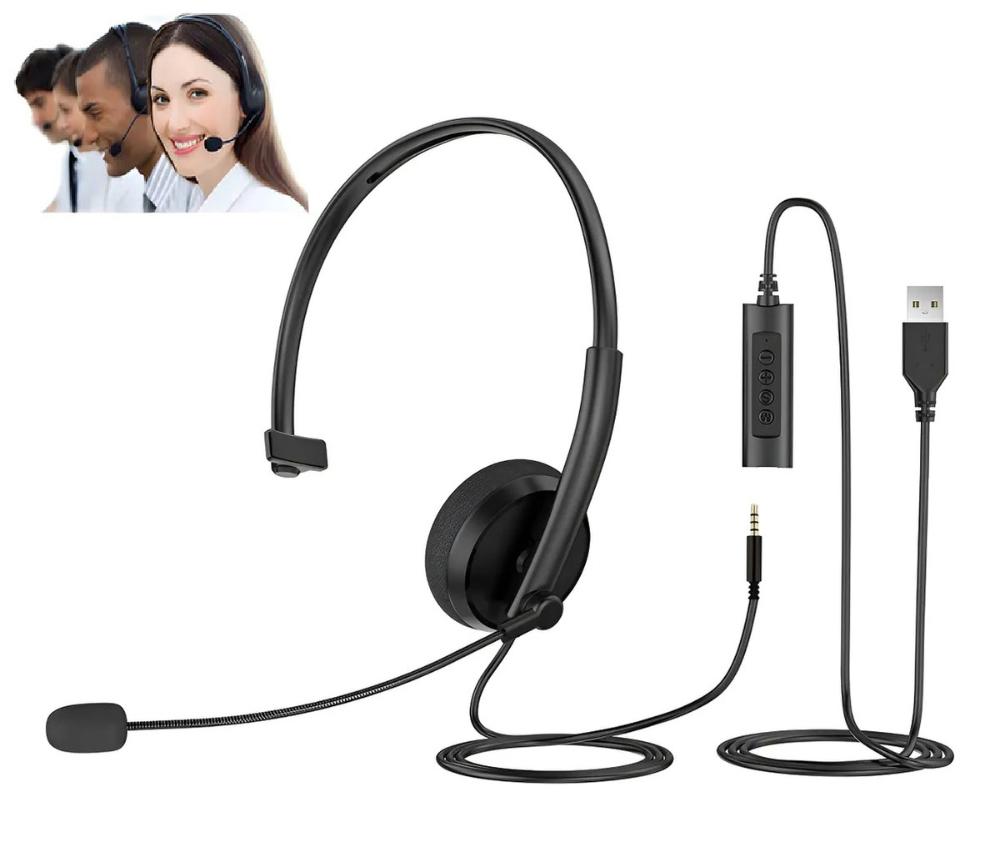 Headset Monoaural P3 + USB Home Office